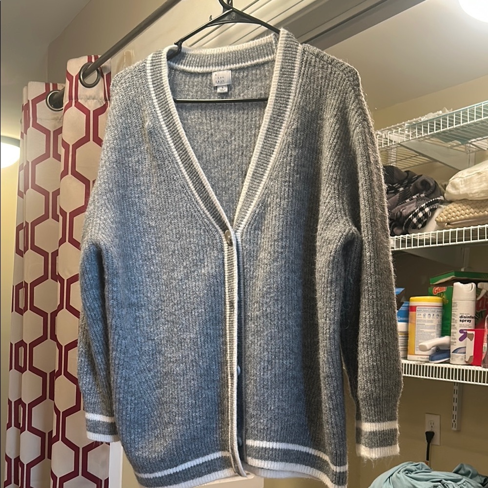 Old Navy Gray Cardigan Sweater